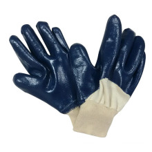 Cotton Jersey Liner Nitrile Dipped Oil Proof Work Safety Gloves